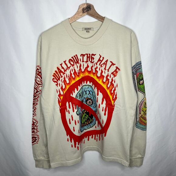 Kanye West Yeezy Season 6 XXXTENTACION Swallow the Hate One Minute Tour Merch S - Picture 1 of 5
